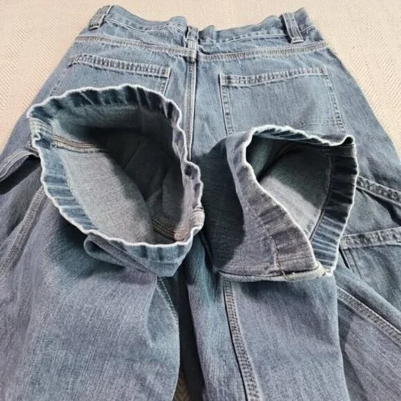 Route 66 Jeans Men's Size 32x34 Light Wash Denim Carpenter Boot Cut 100% Cotton - Picture 7 of 16